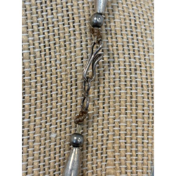 Sponge Coral & Silver Plated Beads Necklace - Picture 4 of 4